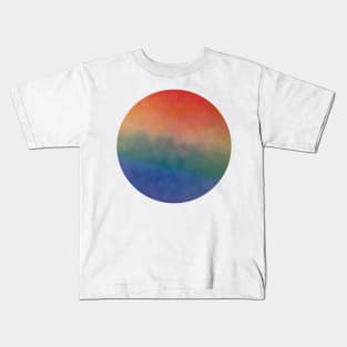 bokeh rainbow planet Kids T-Shirt